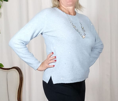 Maglia strass azzurra