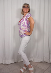 Maglietta jacquard lilla