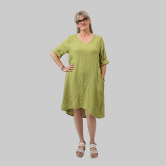 Vestito lino curvy