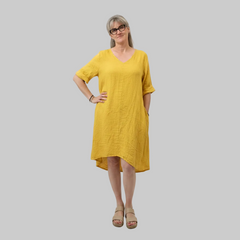 Vestito lino curvy