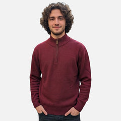 Maglione mezza zip