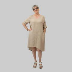 Vestito lino curvy