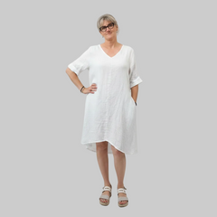 Vestito lino curvy