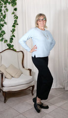 Maglia strass azzurra