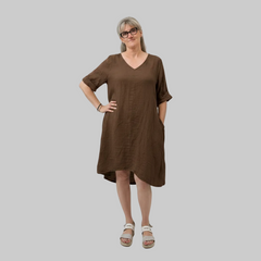 Vestito lino curvy