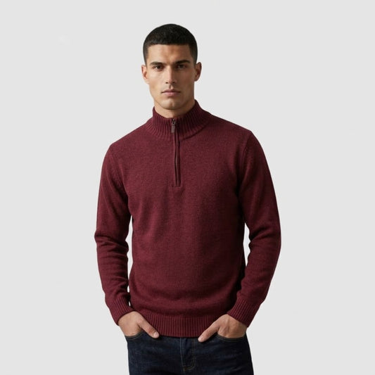 Maglione mezza zip
