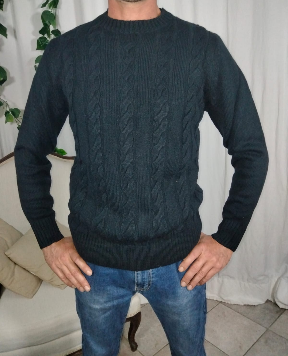 Maglione trecce