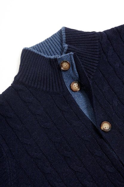 Cardigan misto lana