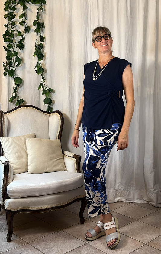 Completo elegante blu