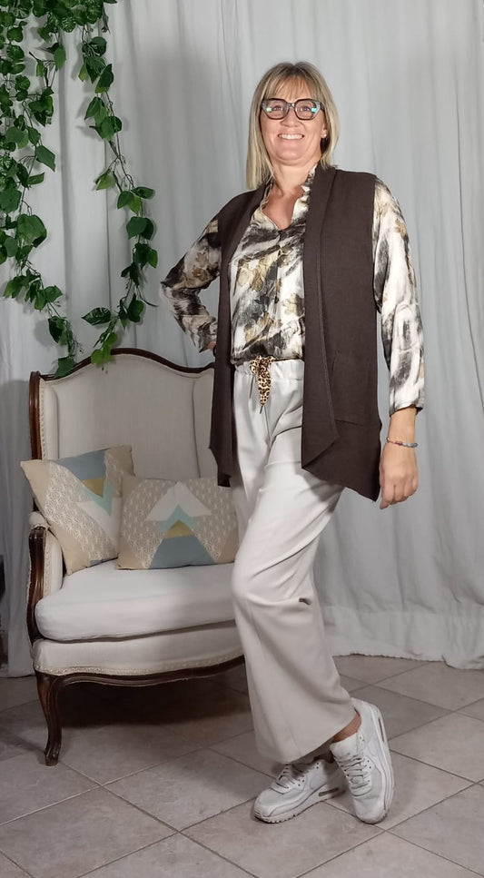 Gilet marrone