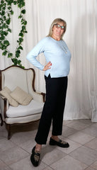 Maglia strass azzurra