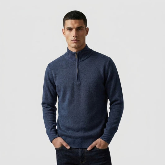 Maglione mezza zip